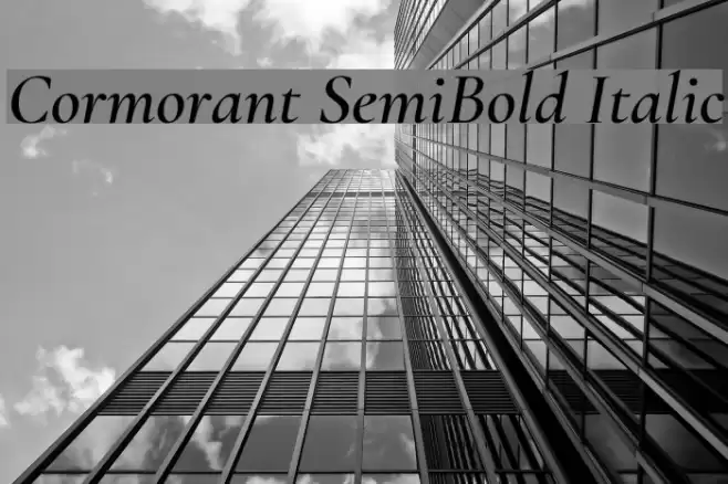 Cormorant SemiBold Italic フォント examples
