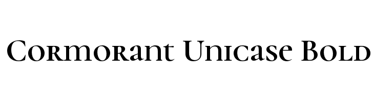 Cormorant Unicase Bold  Frei Schriftart Herunterladen