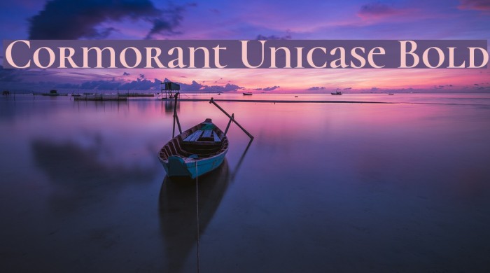 Cormorant Unicase Bold Font examples