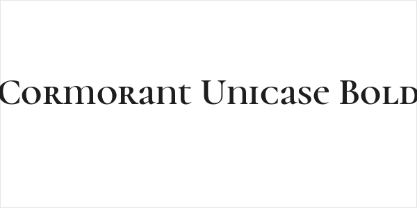 Cormorant Unicase Bold Logo