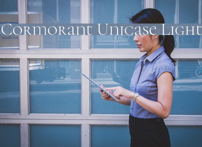 Cormorant Unicase Light Font examples