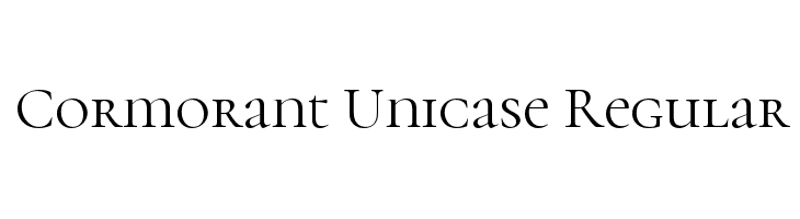 Cormorant Unicase Regular Font