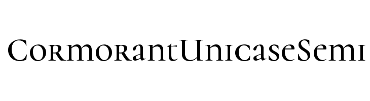 Cormorant Unicase Semi Font