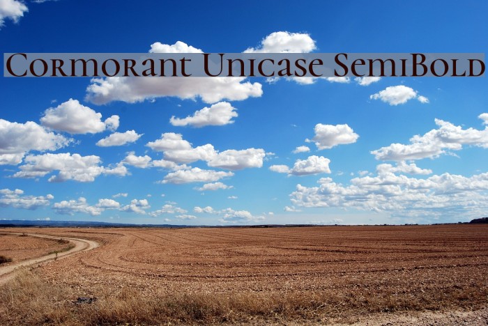 Cormorant Unicase SemiBold Font examples
