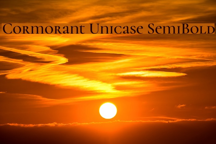 Cormorant Unicase SemiBold Font examples