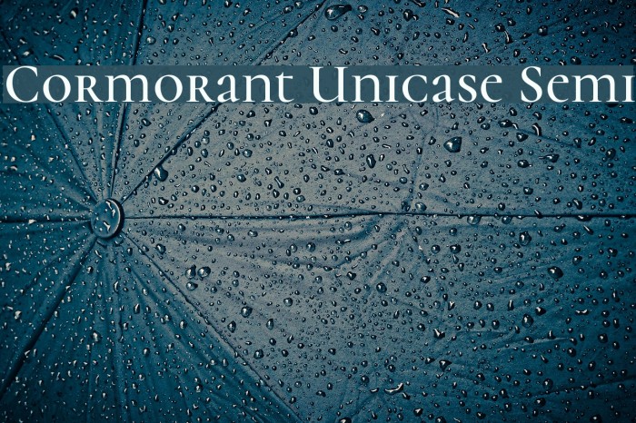 Cormorant Unicase Semi Font examples
