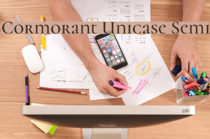 Cormorant Unicase Semi Font examples