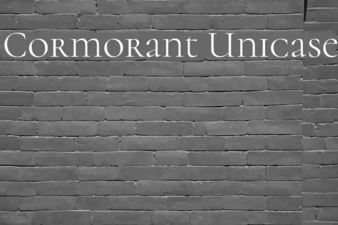 Cormorant Unicase Font examples