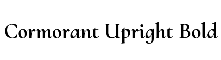 Cormorant Upright Bold Font