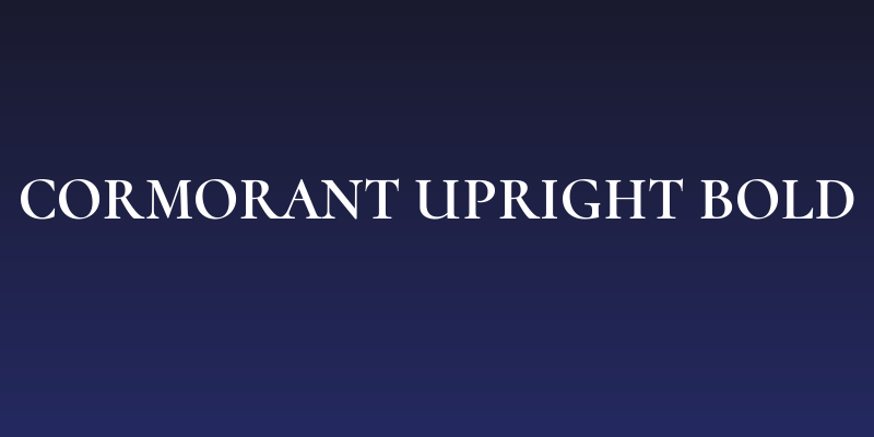 Cormorant Upright Bold Social Header