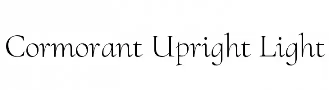 Cormorant Upright Light  font caratteri gratis
