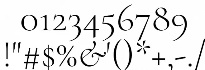 Cormorant Upright Light Font OTHER CHARS