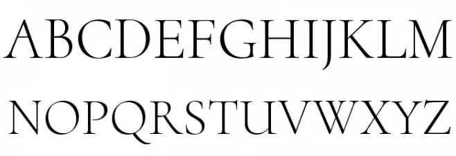 Cormorant Upright Light Шрифта ВЕРХНИЙ