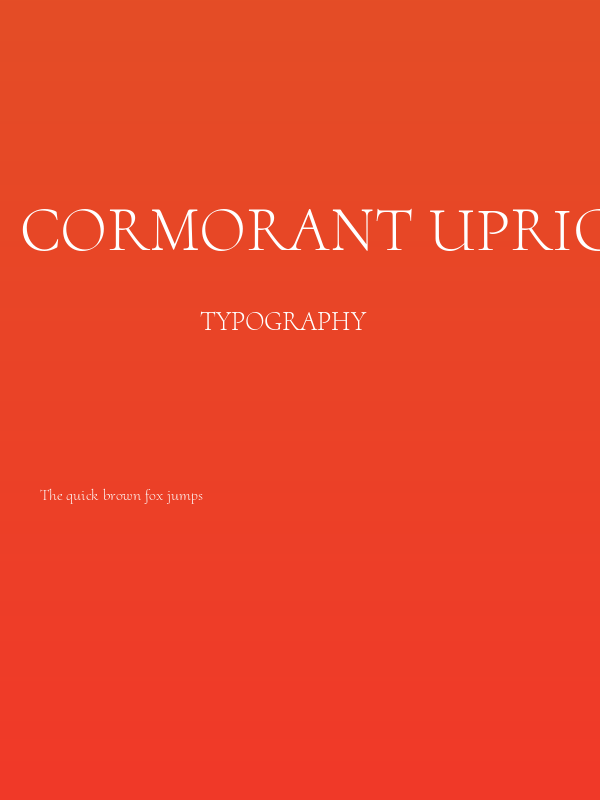 Cormorant Upright Light Poster