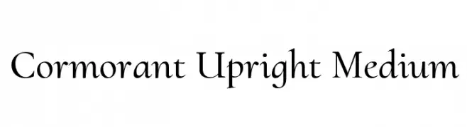 Cormorant Upright Medium  font caratteri gratis
