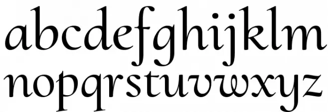 Cormorant Upright Medium Schriftart Kleinbuchstaben