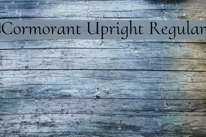 Cormorant Upright Regular フォント examples