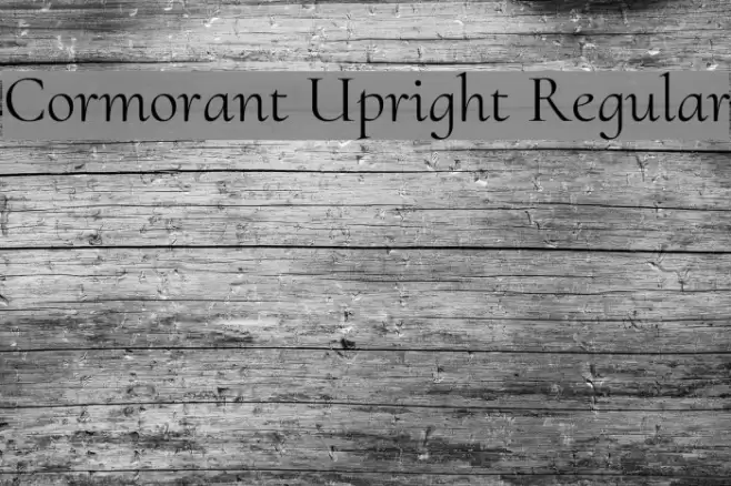 Cormorant Upright Regular フォント examples