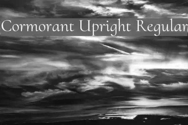 Cormorant Upright Regular フォント examples