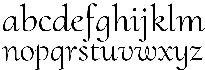 Cormorant Upright Regular フォント 小文字