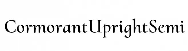 Cormorant Upright Semi  font caratteri gratis