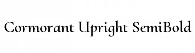 Cormorant Upright SemiBold  font caratteri gratis