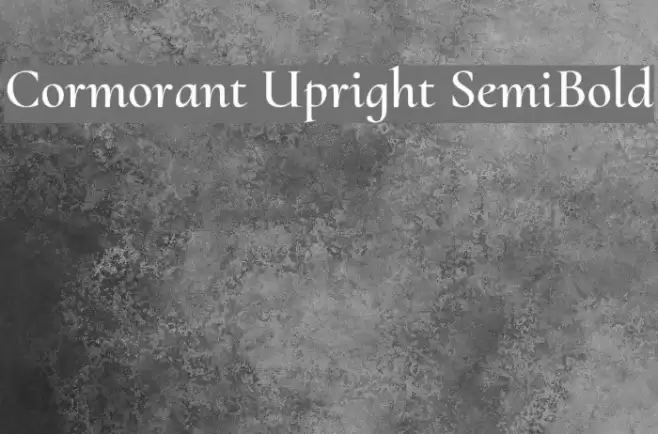 Cormorant Upright SemiBold Font examples