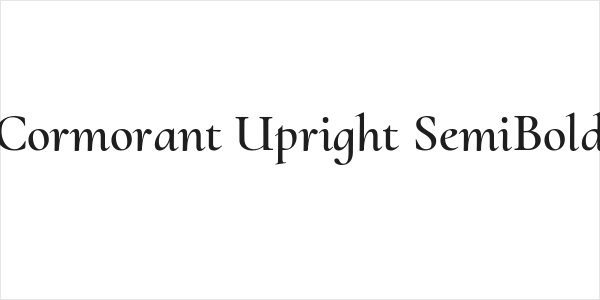 Cormorant Upright SemiBold Logo