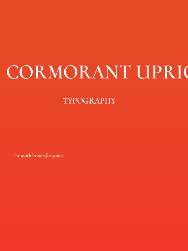 Cormorant Upright SemiBold Poster
