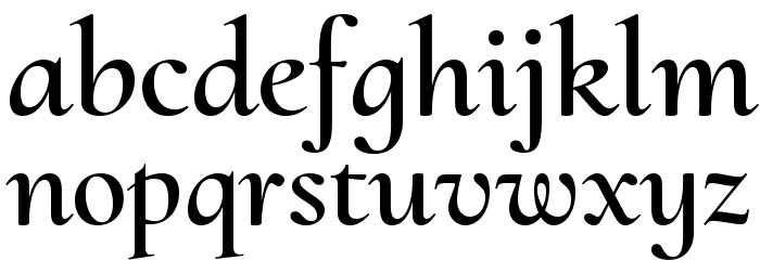Cormorant Upright SemiBold Font LOWERCASE