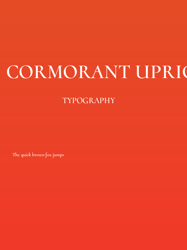 Cormorant Upright Semi Poster