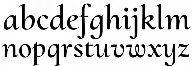 Cormorant Upright Semi Schriftart Kleinbuchstaben