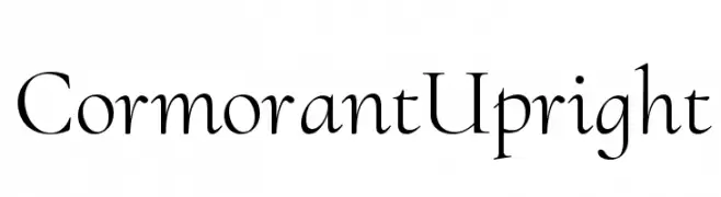 Cormorant Upright  font caratteri gratis