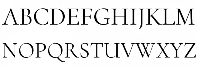 Cormorant Upright フォント 大文字