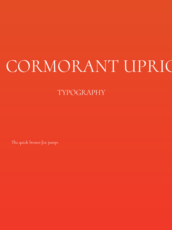 Cormorant Upright Poster