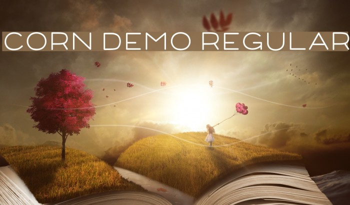 Corn Demo Regular Schriftart examples