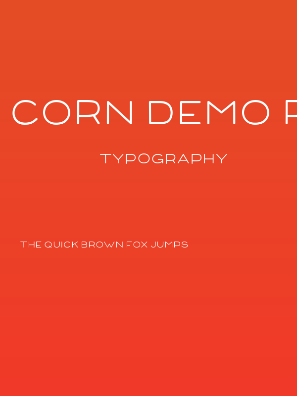 Corn Demo Regular Poster