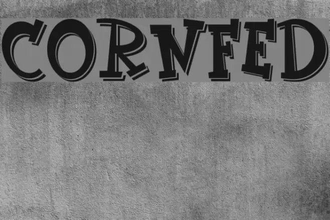 CornFed Font examples