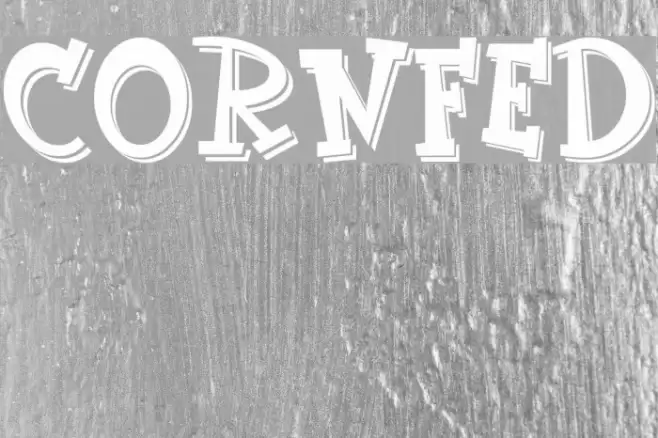 CornFed Font examples