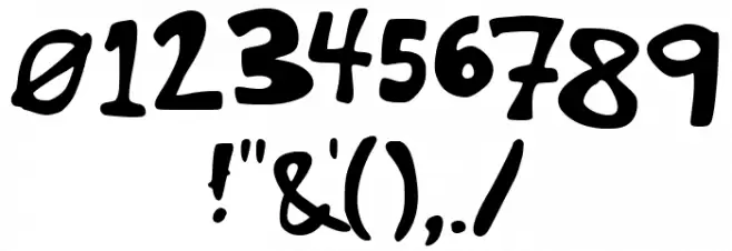 Cornbread Regular Font Alte caractere