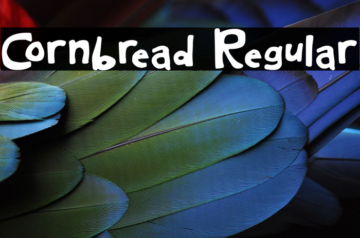Cornbread Regular Font examples