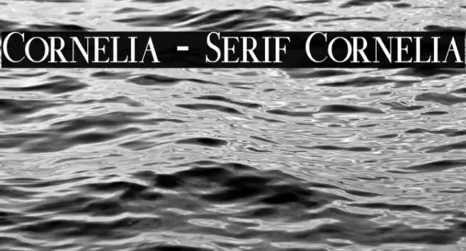 Cornelia - Serif Cornelia Font examples