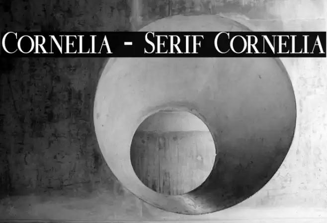 Cornelia - Serif Cornelia Font examples