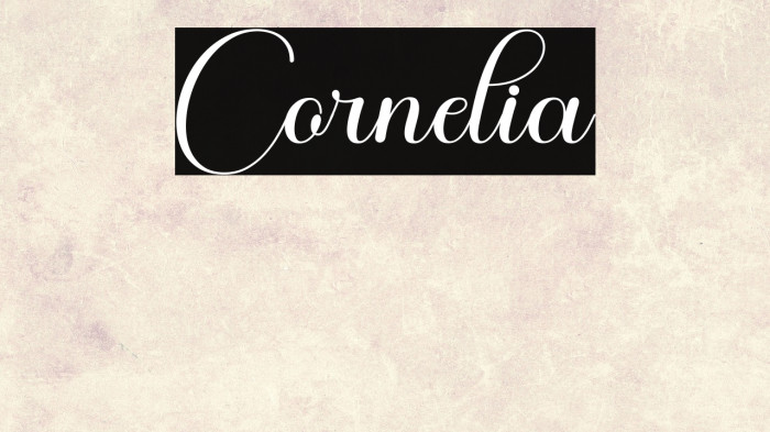 Cornelia Example 1