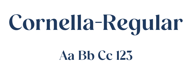 Cornella-Regular Font Preview