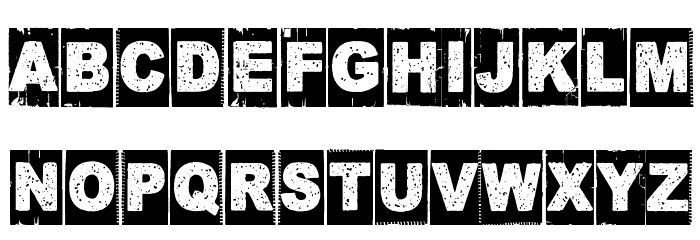 Corner Dark Distance Font LOWERCASE