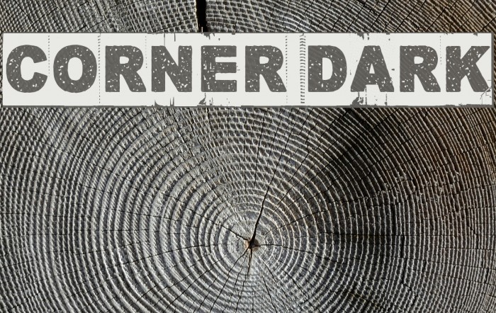 Corner Dark Font examples