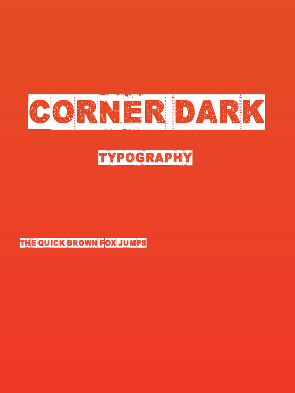 Corner Dark Poster