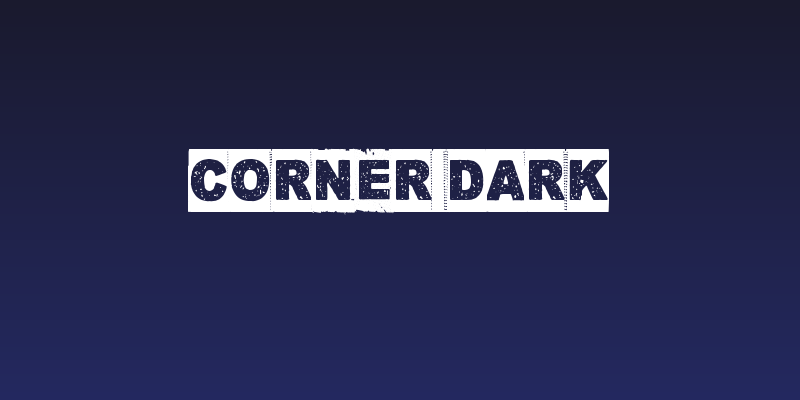 Corner Dark Social Header