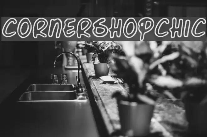 Corner Shop Chic Font examples